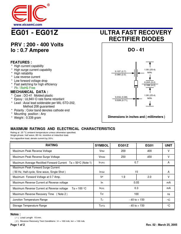 EG01Z Datasheet Preview