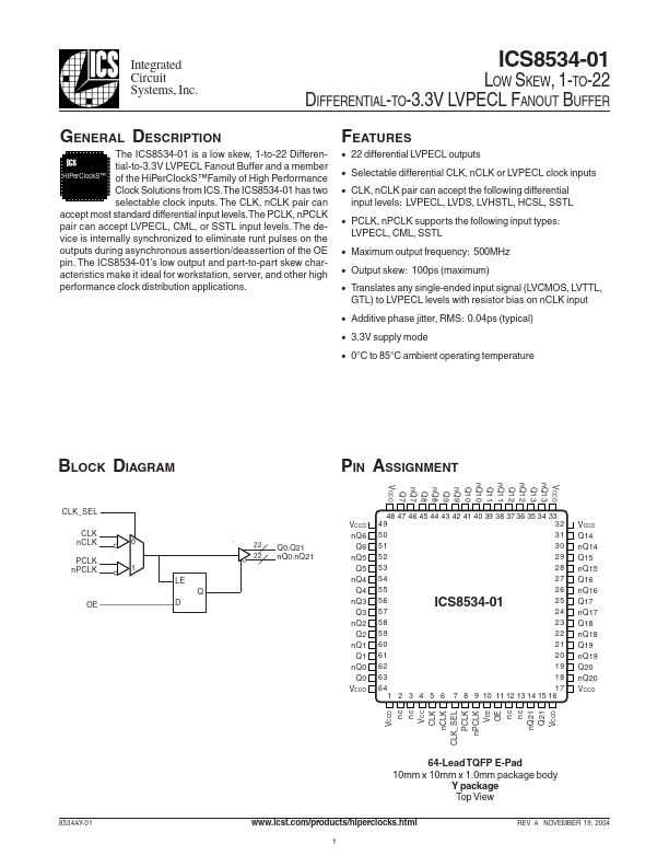 ICS8534-01