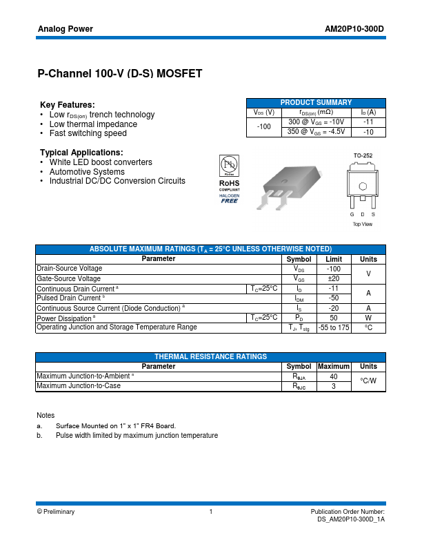 AM20P10-300D