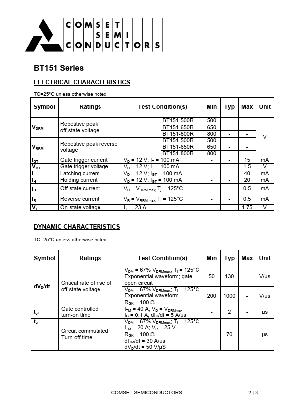 BT151-800R