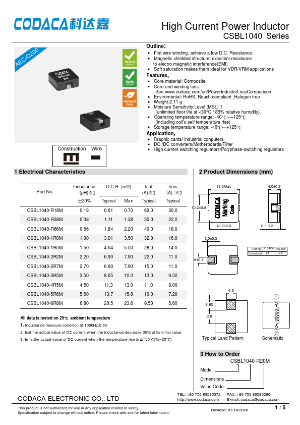 CSBL1040-R38M