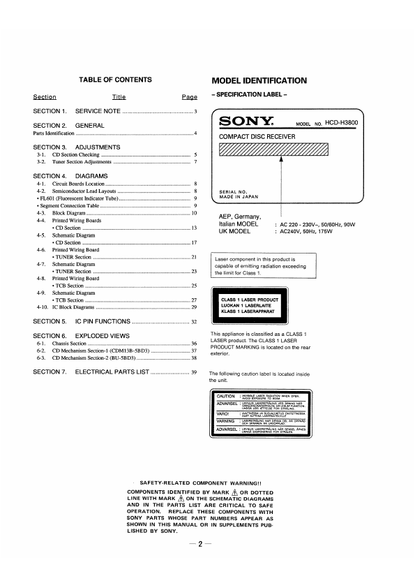 HCD-H3800