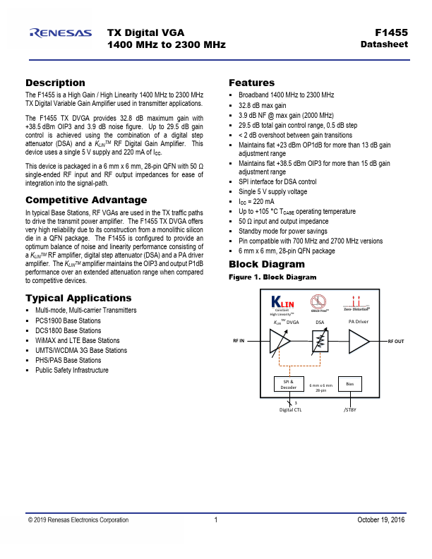 F1455 Datasheet Preview