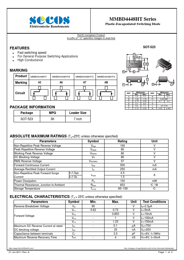 MMBD4448HTS