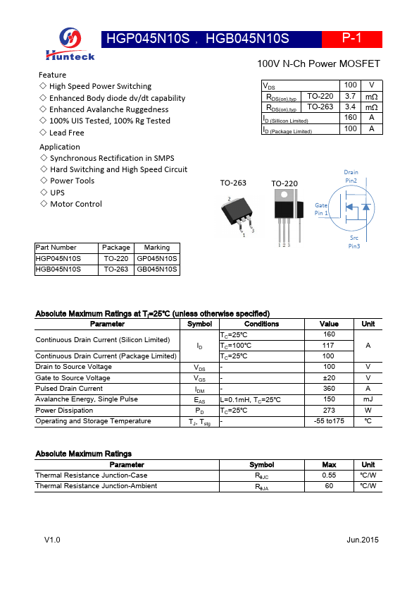 HGP045N10S