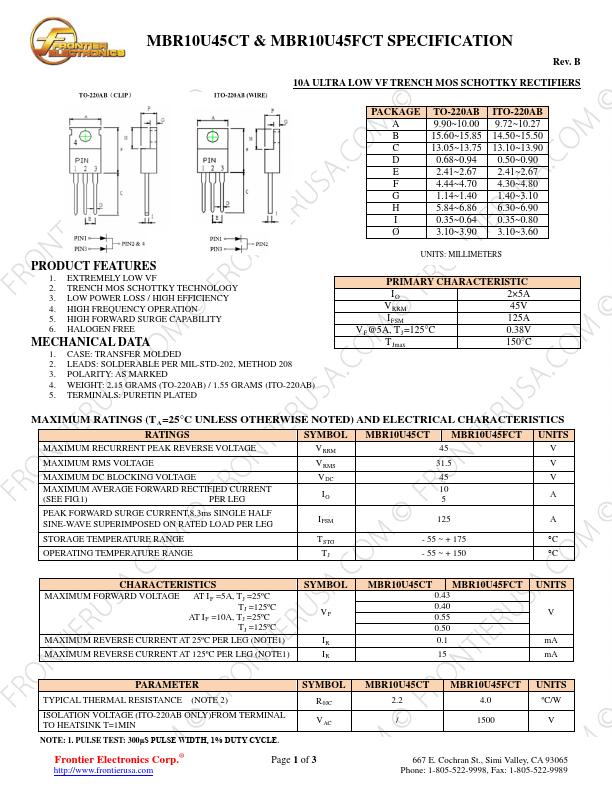 MBR10U45CT