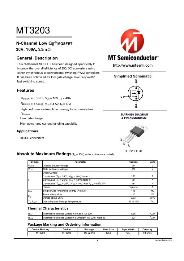 MT3203 Datasheet Preview