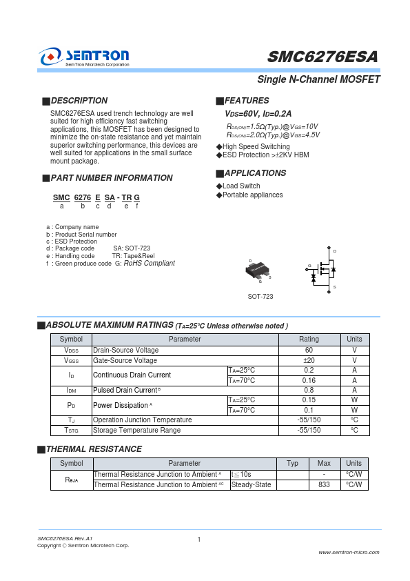 SMC6276ESA Datasheet Preview