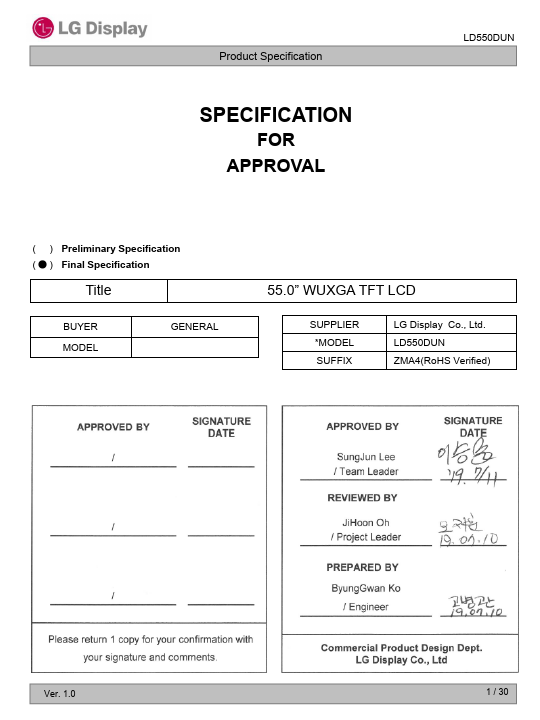 LD550DUN-ZMA4 Datasheet Preview