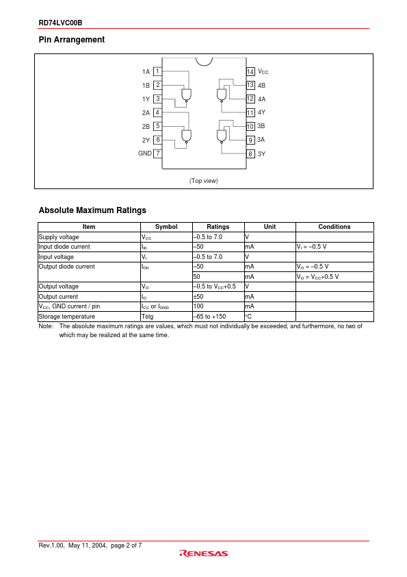 RD74LVC00B