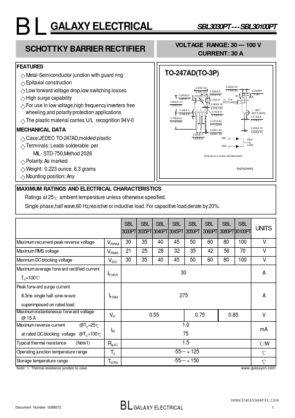 SBL30100PT