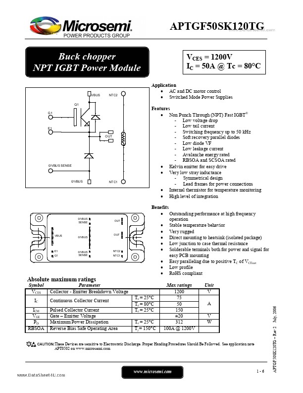 APTGF50SK120TG