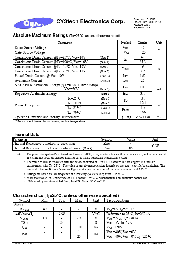 MTD07A04DH8