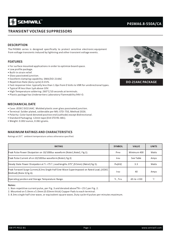 P4SMA10CA