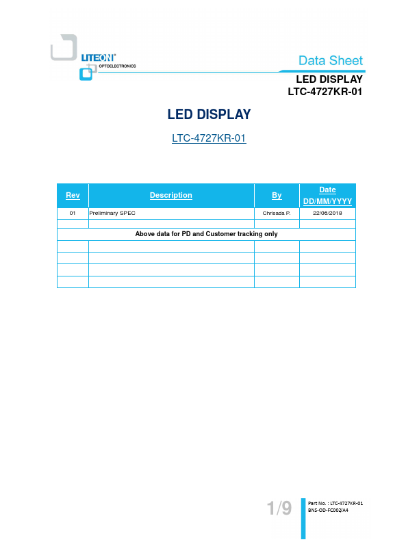 LTC-4727KR-01 Datasheet Preview