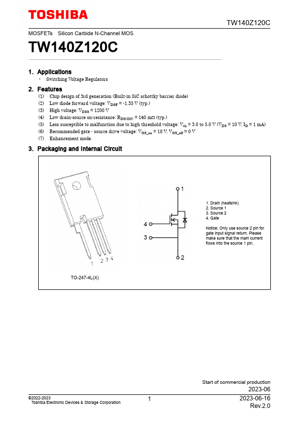 TW140Z120C Datasheet Preview
