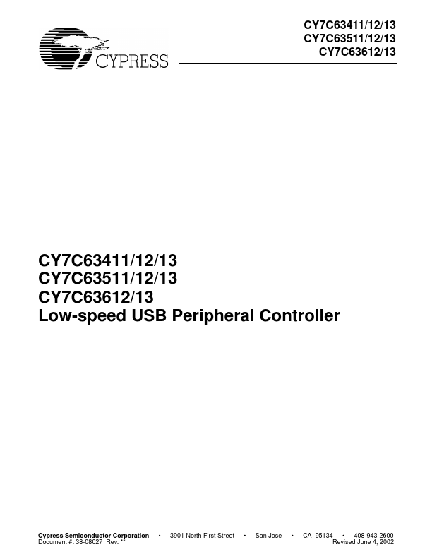 CY7C63511