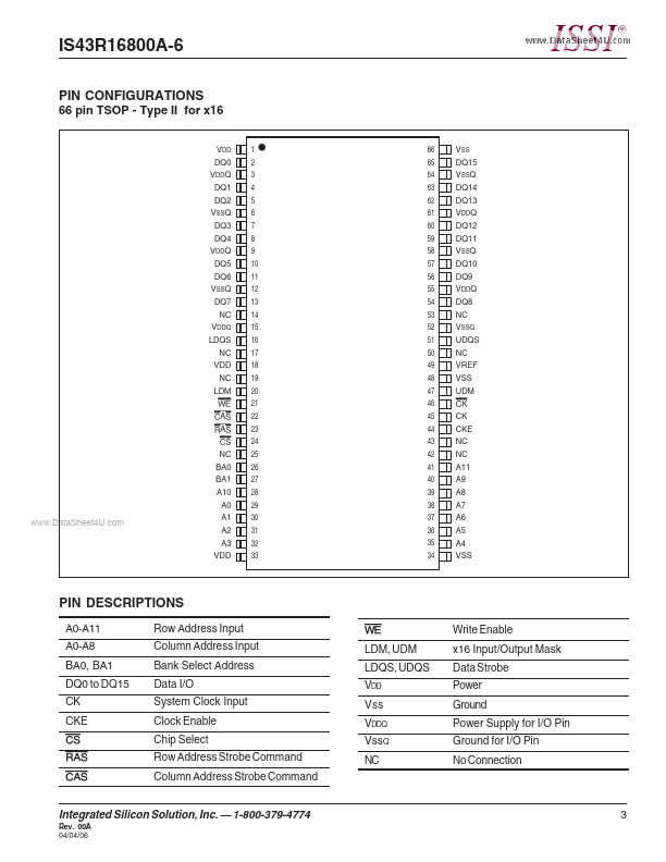 IS43R16800A-6