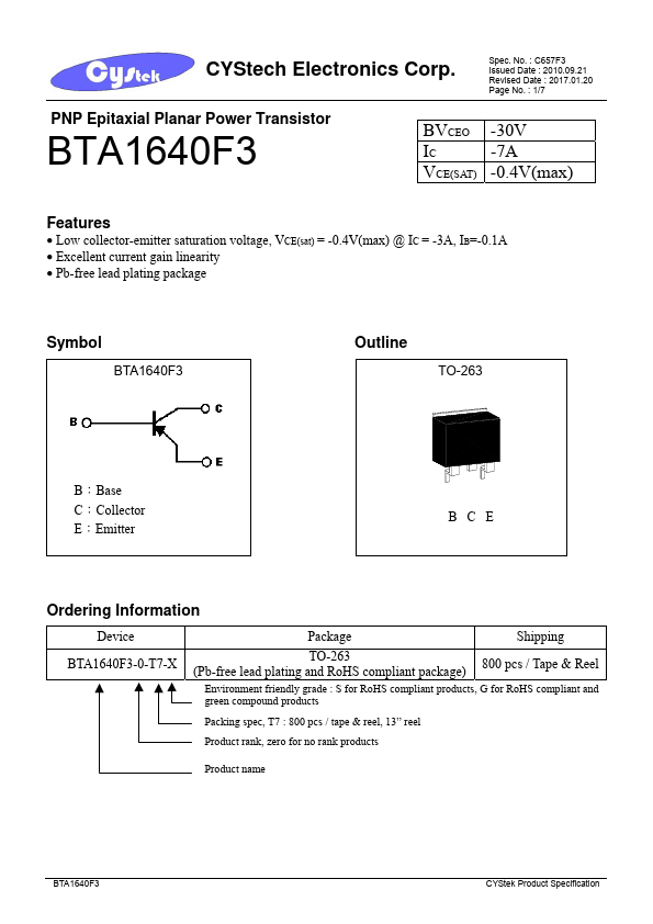 BTA1640F3