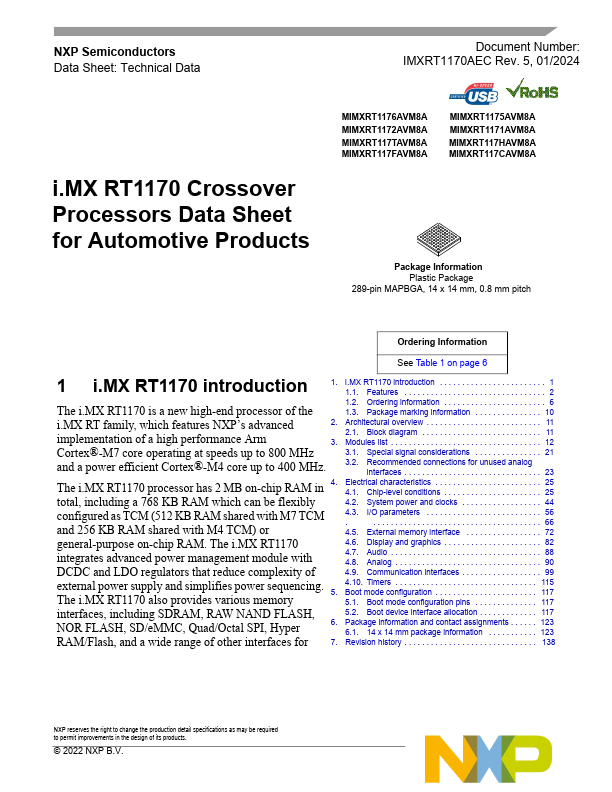 MIMXRT117CAVM8A