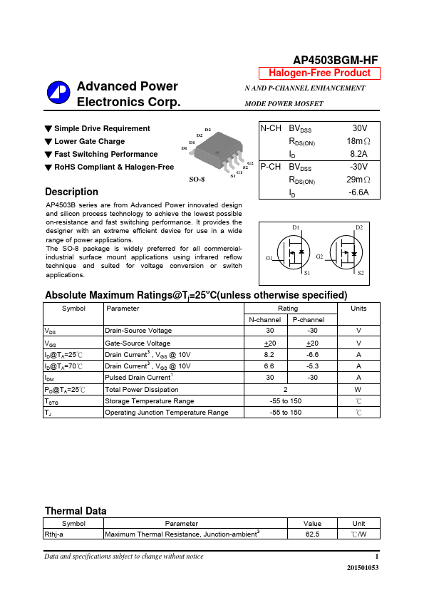 AP4503BGM-HF