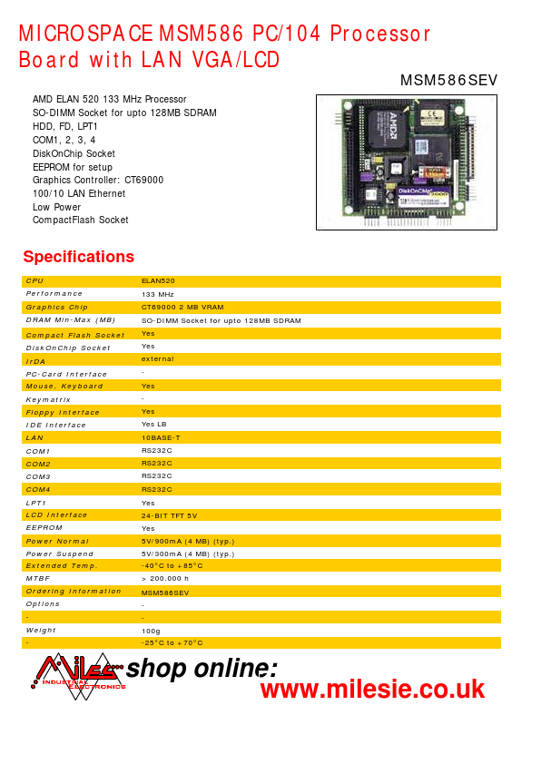 MSM5865SEV