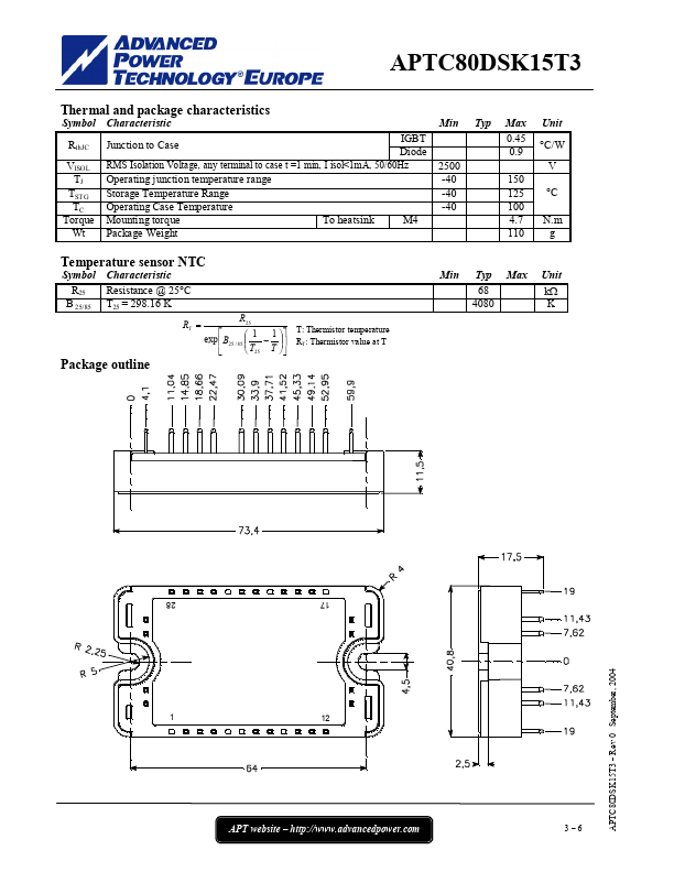 APTC80DSK15T3