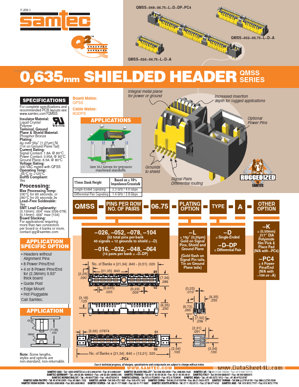 QMSS-104-xx-L-Dx-A-x