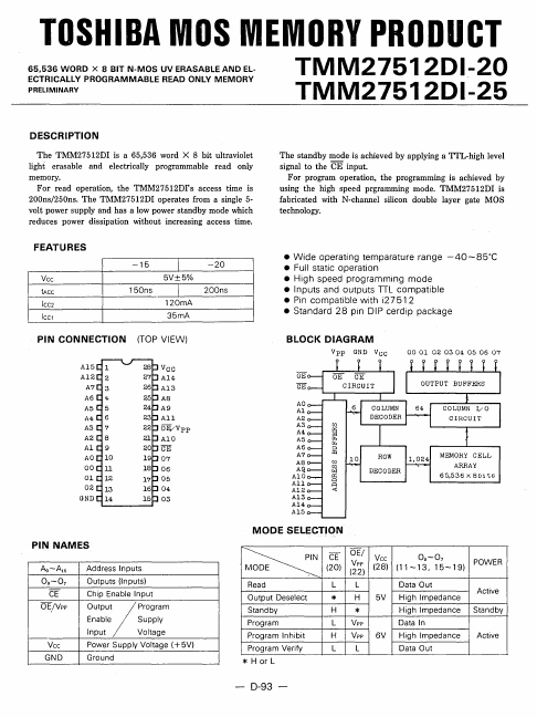 TMM27512DI