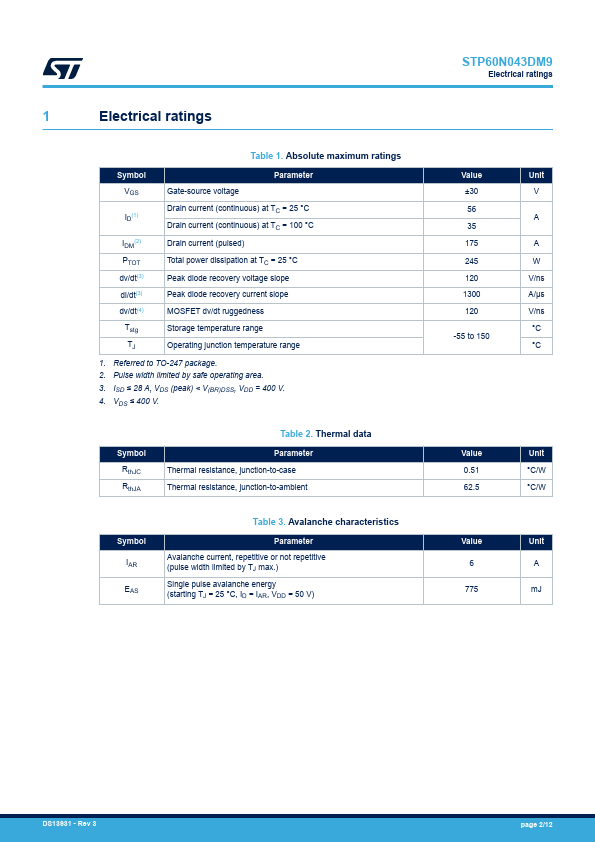 STP60N043DM9