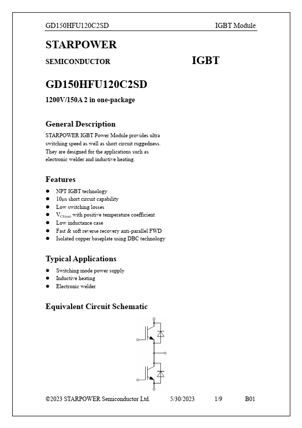 GD150HFU120C2SD Datasheet Preview