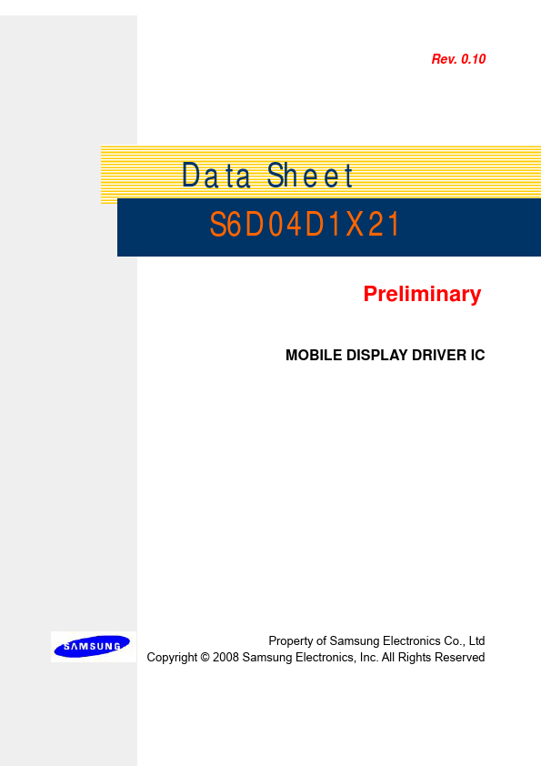 S6D04D1X21 Datasheet Preview