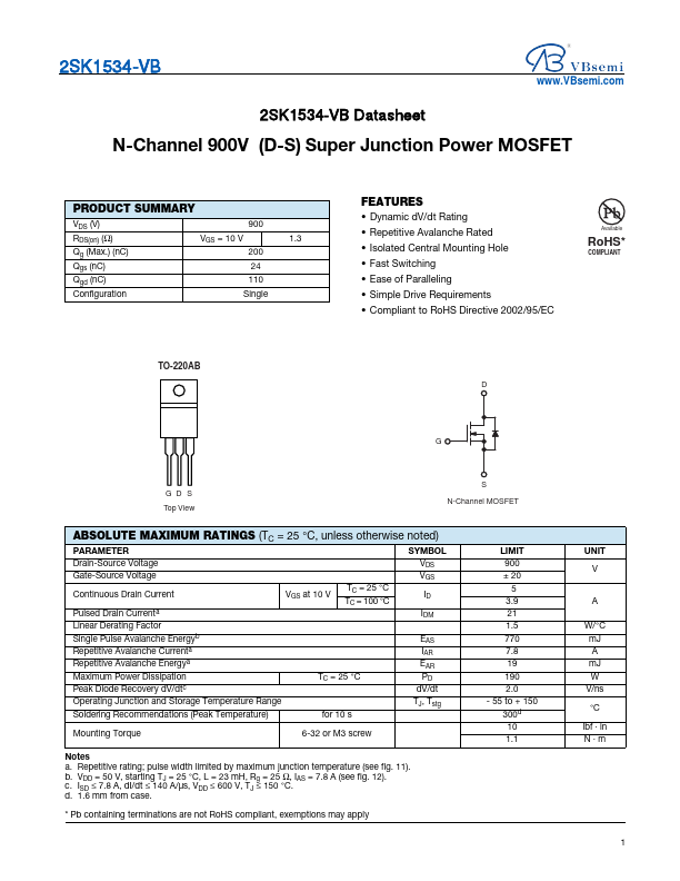 2SK1534 Datasheet Preview