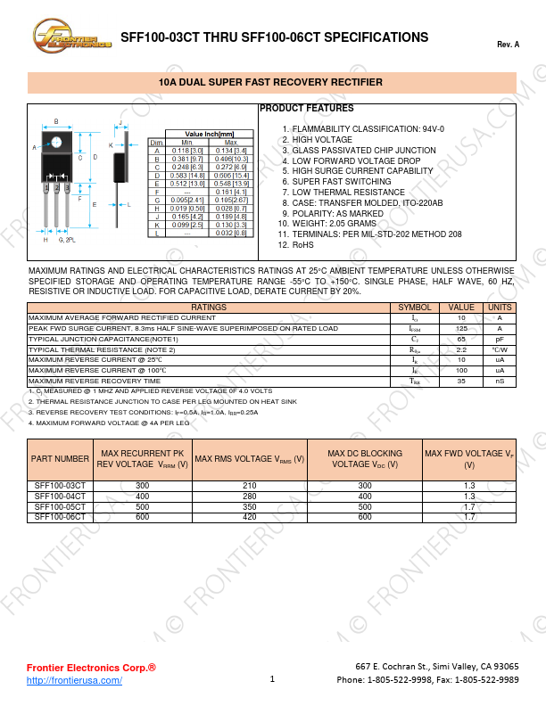 SFF100-05CT