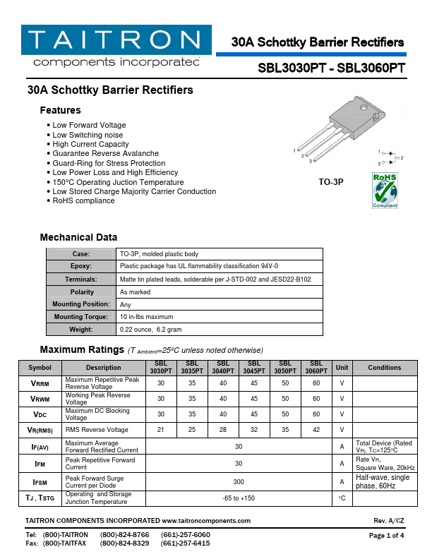 SBL3035PT