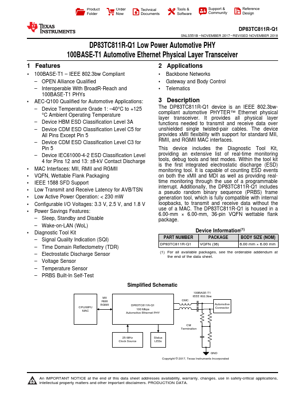 DP83TC811A1R