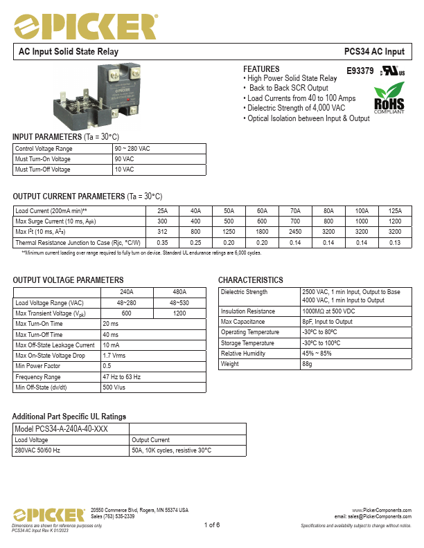 PCS34 Datasheet Preview