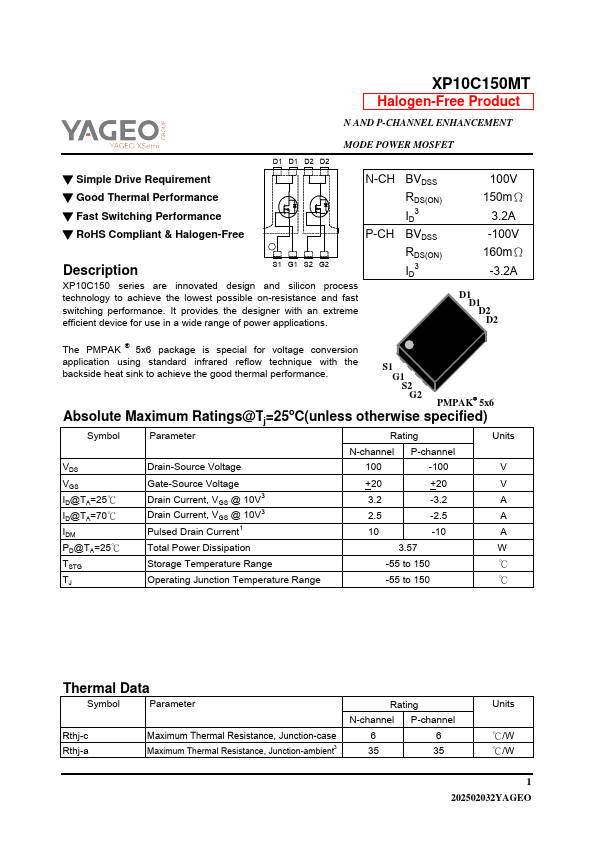 XP10C150MT Datasheet Preview