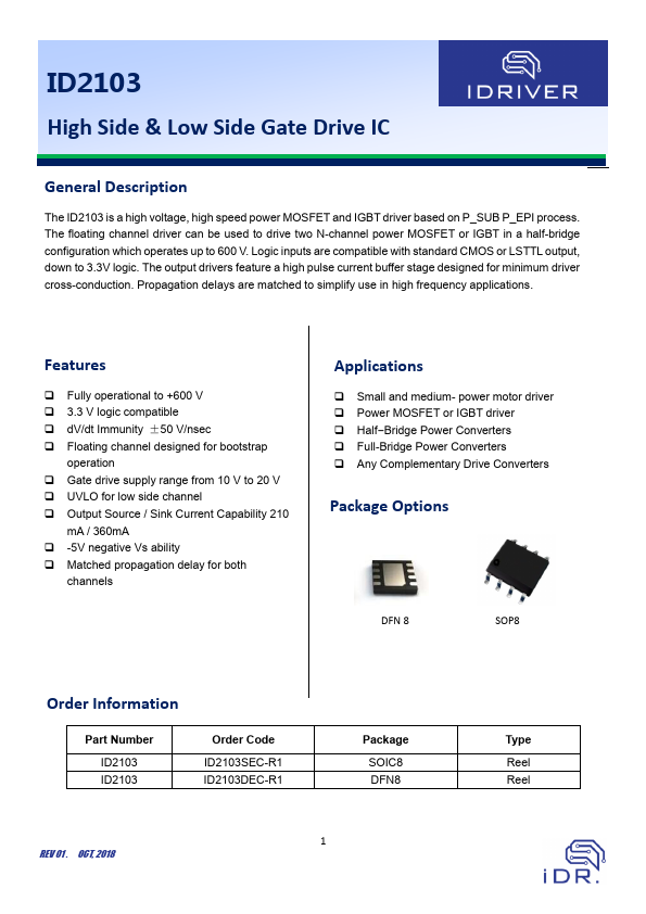 ID2103 Datasheet Preview