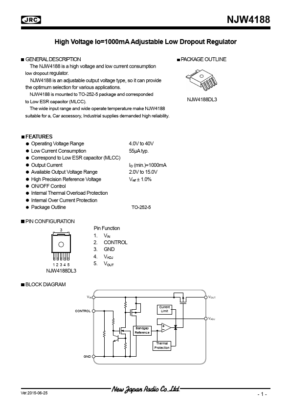 NJW4188 Datasheet Preview