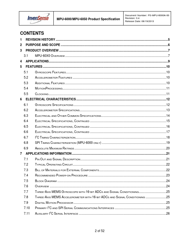 datasheet Preview Page 2