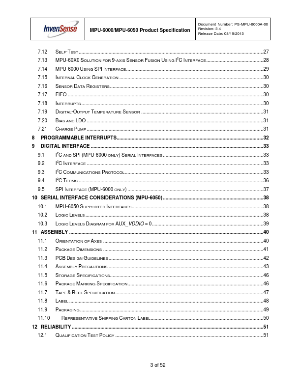 datasheet Preview Page 3