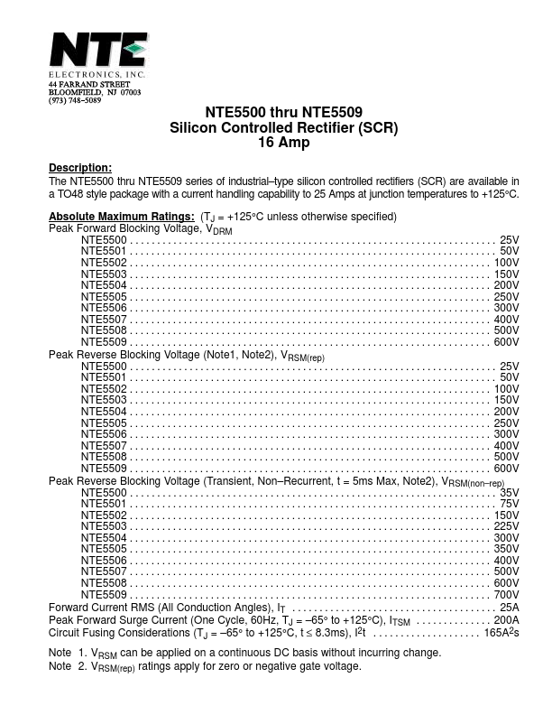 NTE5500