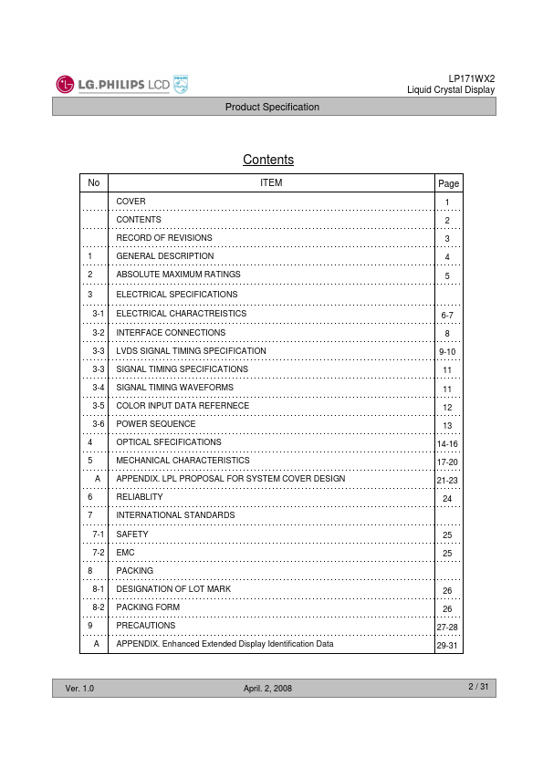 LP171WX2-TLB2