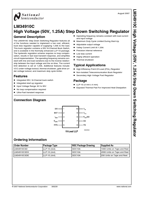 LM34910C