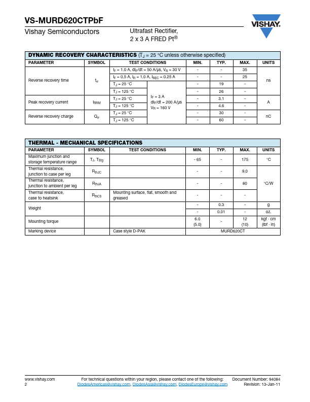 VS-MURD620CTPbF