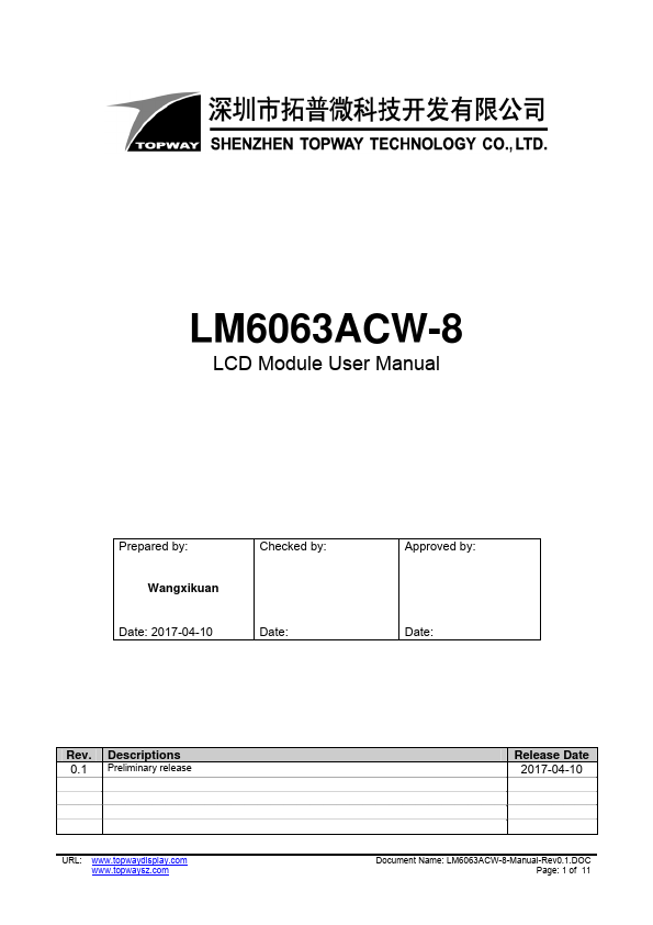 LM6063ACW-8