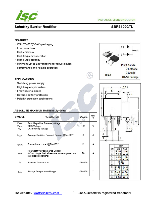 SBR6100CTL