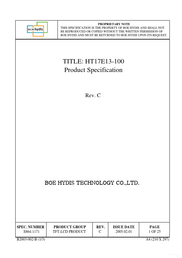 HT17E13-100