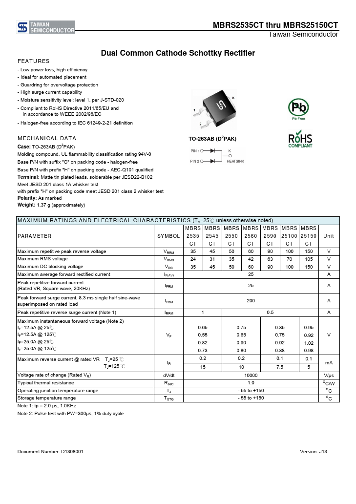 MBRS2545CT